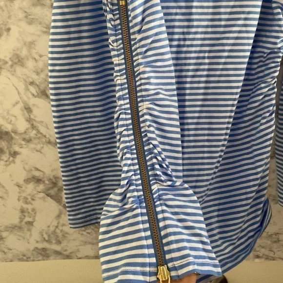NWOT | Michael Kors | Cold Shoulder | Blue & White Stripe | Long Sleeve Top | S… - Picture 7 of 14